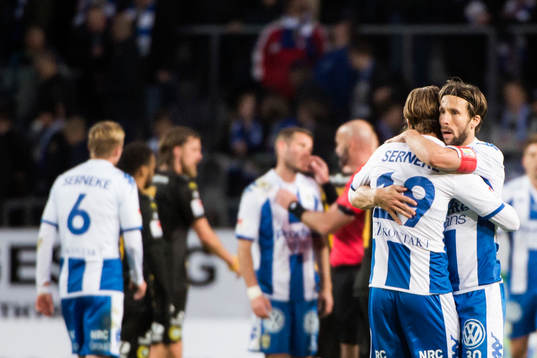 IFK Göteborgs August Erlingmark och Mattias Bjärsmyr