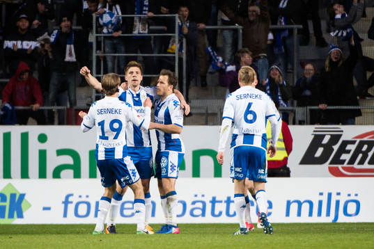 IFK Göteborgs Mikael Boman, August Erlingmark och Tobias