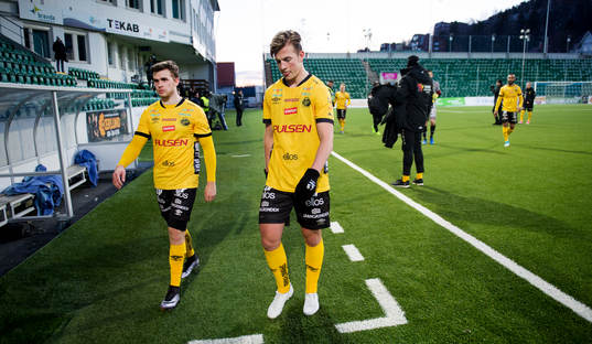 Elfsborgs Jesper Manns och Simon Olsson deppar