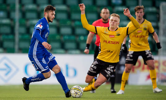 Sundsvalls Amaro Bahtijar och Elfsborgs Per Frick