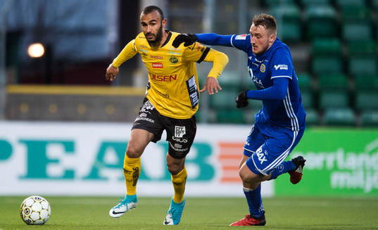 Elfsborgs Issam Jebali och Sundsvalls Smajl Suljevic