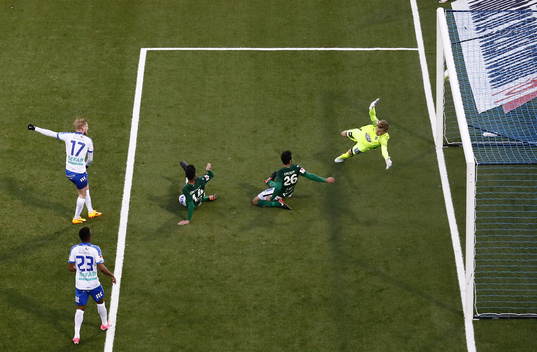 Mål 1-0 av Norrköpings Kalle Holmberg