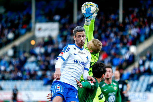 Jönköpings målvakt Anton Cajtoft och Norrköpings Filip