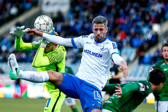 Jönköpings målvakt Anton Cajtoft och Norrköpings Filip