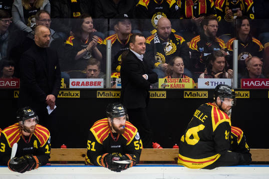 Brynäs assisterande tränare Tommy Sjödin och tränare