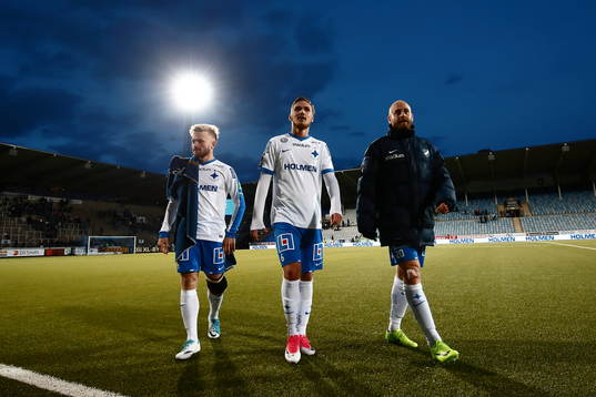 Norrköpings Nicklas Bärkroth, Linus Wahlqvist och Daniel