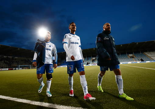 Norrköpings Nicklas Bärkroth, Linus Wahlqvist och Daniel