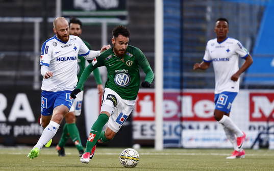 Norrköpings Daniel Sjölund och Jönköpings Dzenis Kozica