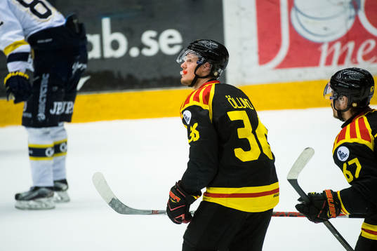 Brynäs Linus Ölund jublar
