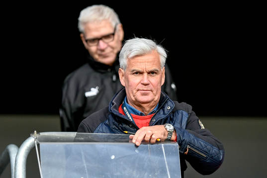 Nanne Bergstrand på läktaren