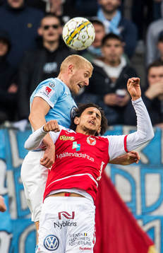 Malmö FFs Franz Brorsson och Kalmars Mahmoud Eid