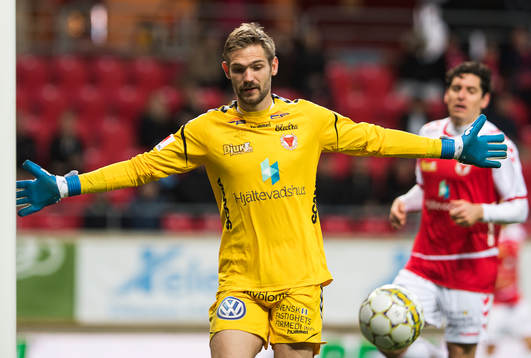 Kalmars målvakt Lucas Hägg-Johansson