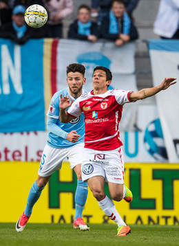 Malmö FFs Erdal Rakip och Kalmars Romário Pereira Sipião