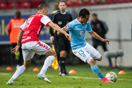 Kalmars Melker Hallberg och Malmö FFs Yoshimar Yotún