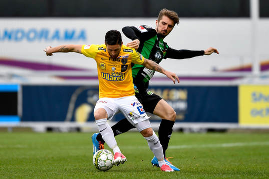 Falkenbergs Tibor Joza och GAIS Dardan Rexhepi
