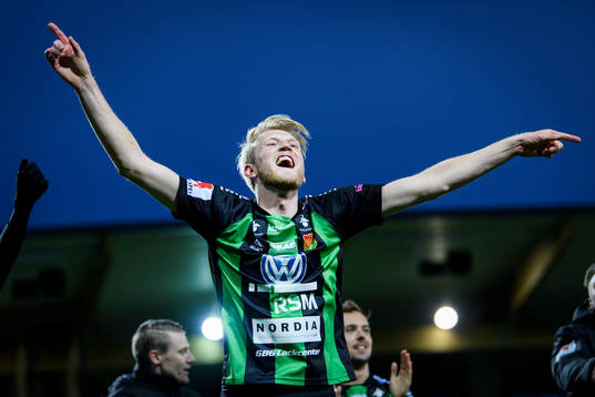 GAIS Carl Nyström jublar