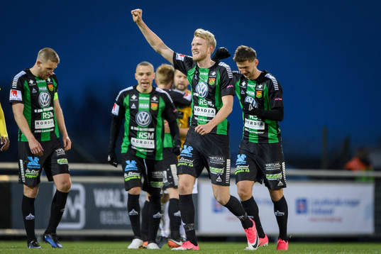 GAIS spelare jublar