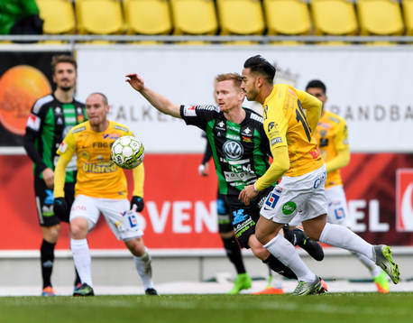 GAIS Dan Keat och Falkenbergs Amin Nazari