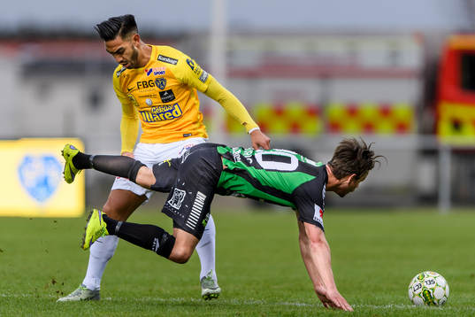 Falkenbergs Amin Nazari och GAIS Dusan Djuric