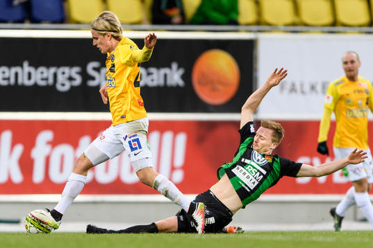 Falkenbergs Viktor Götesson och GAIS Dan Keat