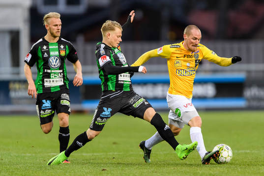 GAIS Johan Svahn och Falkenbergs Christoffer Carlsson
