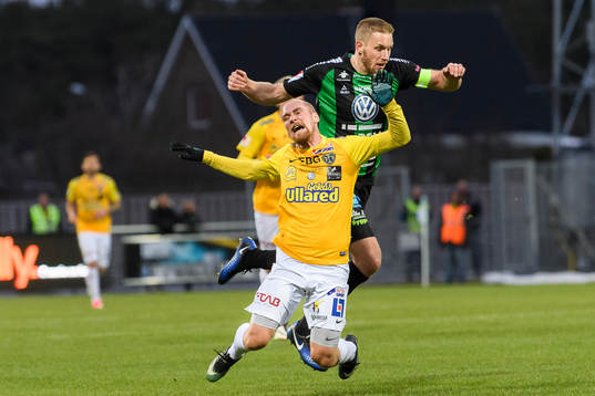 Falkenbergs Christoffer Carlsson och GAIS Steven Old