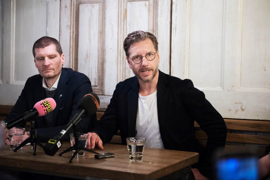 Hammarby Fotbolls ordförande Richard von Yxkull presenterar