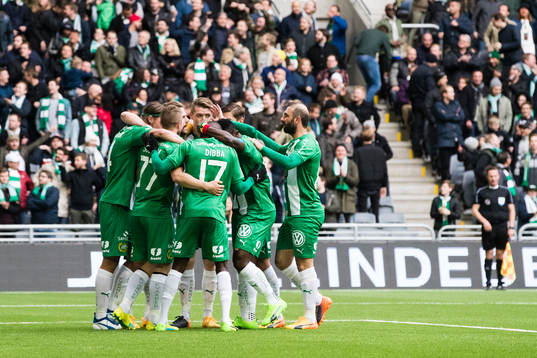 Hammarbys Björn Paulsen, Mats Solheim, Pa Amat Dibba,