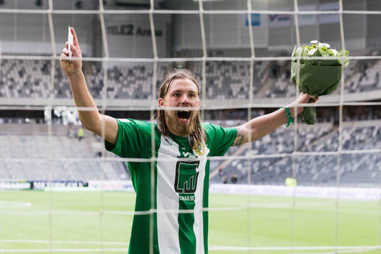 Hammarbys Björn Paulsen jublar