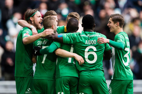 Hammarbys Björn Paulsen, Mats Solheim, Pa Amat Dibba,