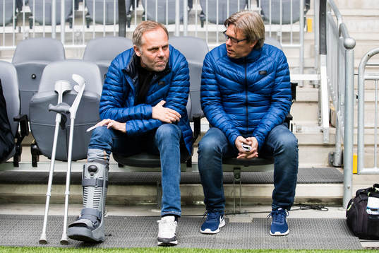 AFC Eskilstunas assisterande tränare Anders Johansson och