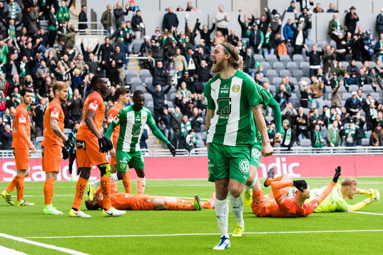 Hammarbys Björn Paulsen jublar