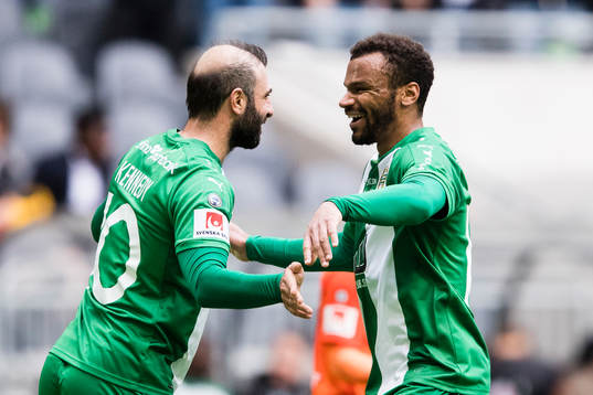 Hammarbys Kennedy Bakircioglu jublar