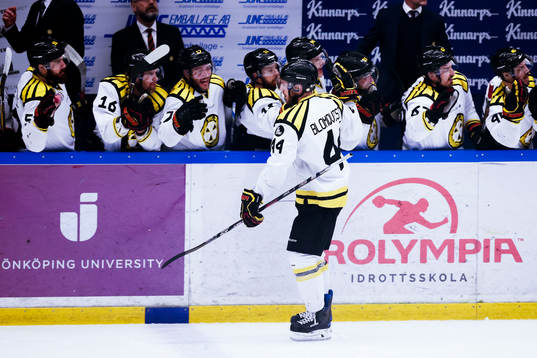 Brynäs Jacob Blomqvist jublar