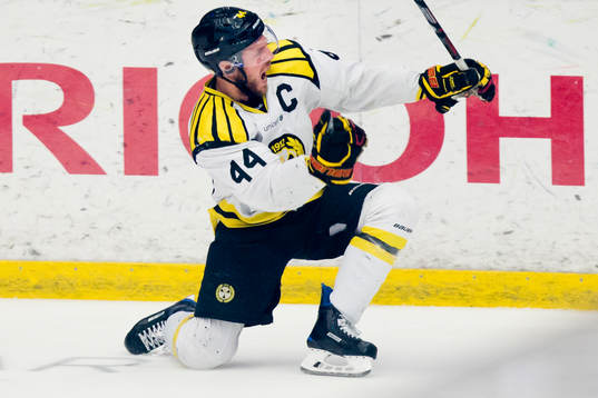 Brynäs Jacob Blomqvist jublar