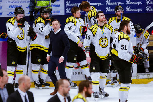 Brynäs tränare Thomas Berglund deppar
