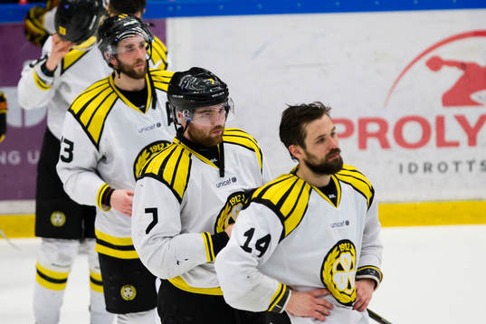 Brynäs Ryan Gunderson, Ponthus Westerholm och Johan Alcén
