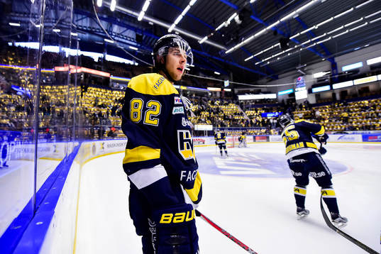 s Kevin Stenlund före final 7 i SM-slutspelet i ishockey