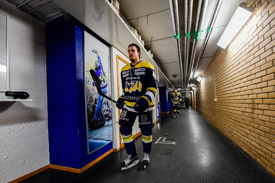 s Mikko Lehtonen  före final 7 i SM-slutspelet i ishockey