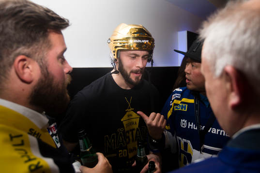 s HV71:s Erik Christensen på guldfesten