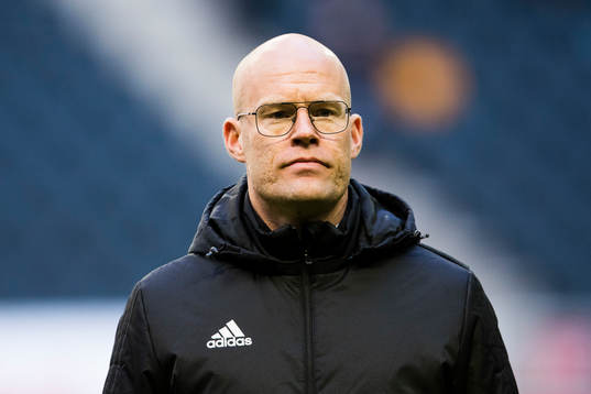 Sundsvalls tränare Joel Cedergren innan fotbollsmatchen i