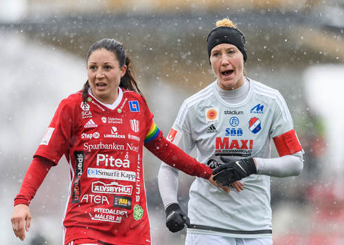 Piteås Josefin Johansson och Kvarnsvedens Robyn Decker