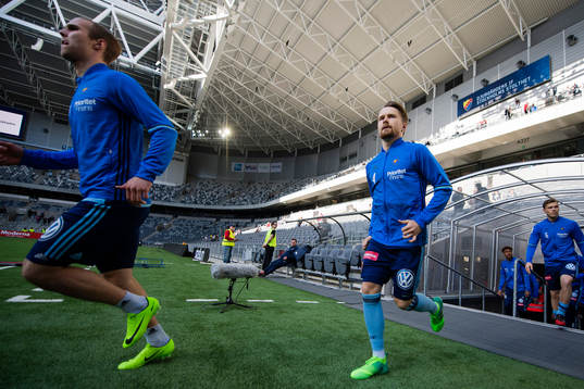 Djurgårdens Gustav Engvall och Jacob Une Larsson