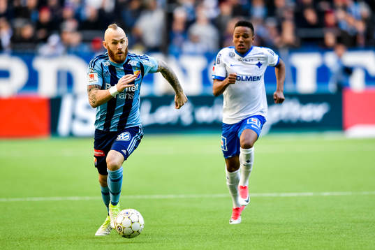 Djurgårdens Magnus Eriksson och Norrköpings Niclas