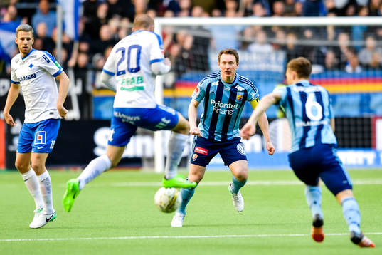Djurgårdens Kim Källström och Norrköpings Daniel