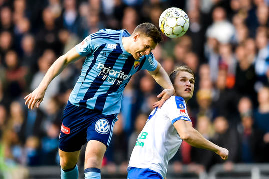 Djurgårdens Niklas Gunnarsson och Norrköpings Sebastian
