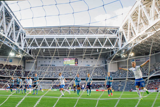 Norrköpings Sebastian Andersson jublar