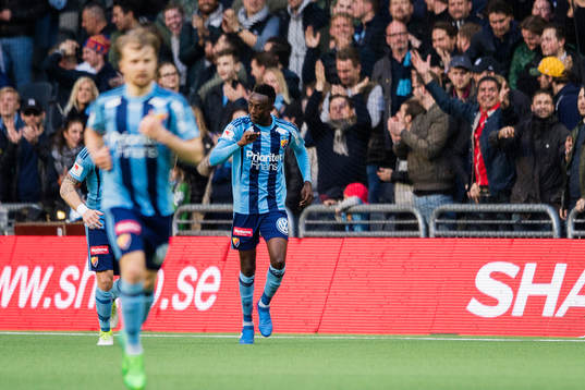 Djurgårdens spelare jublar