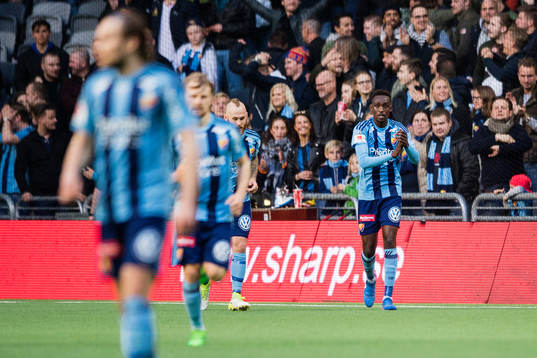 Djurgårdens spelare jublar