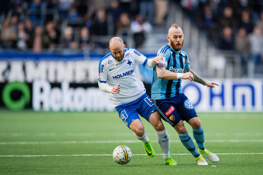 Norrköpings Daniel Sjölund och Djurgårdens Magnus